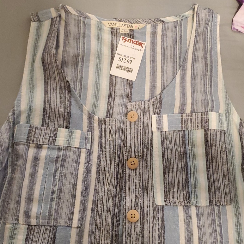 Striped vest
